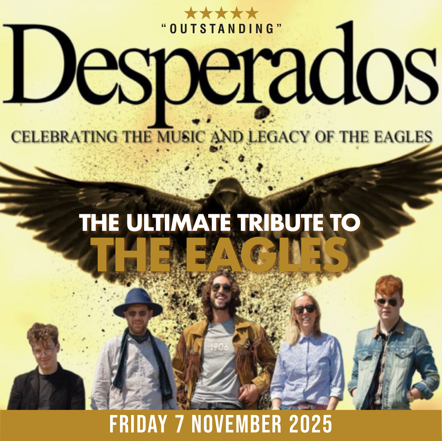 THE EAGLES GREATEST HITS – ‘One of These Nights Tour’ with leading live tribute Desperados