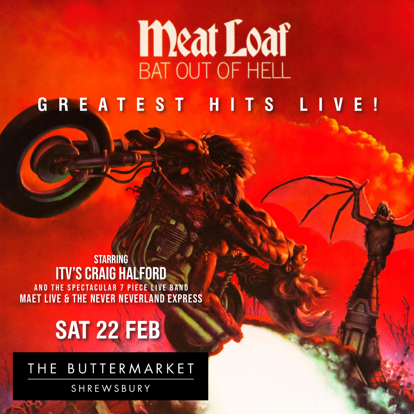 MEAT LOAF'S GREATEST HITS 🦇 with Europe's No.1 tribute Maet Live - ⭐️⭐️⭐️⭐️⭐️